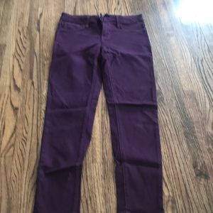 Just Black dark purple skinny jeans
